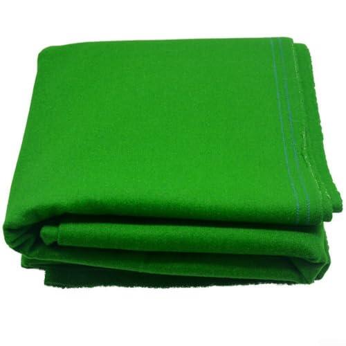 Paño de mesa de billar verde fieltro para mesas de billar de 9 pies Tela lisa de rollo rápido 2,8 m x 1,6 m tamaño para sala de juegos, renovación de bar, fácil de instalar, material de baja pelusa