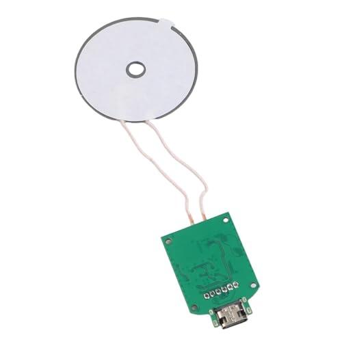BEAZOOM Módulo de carga inalámbrico de alta potencia de 15 W, entrada CC 5 V-12 V con puerto de tipo, para transmisor PCB compacto para aplicaciones automotrices