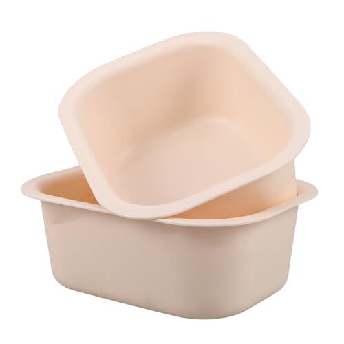 Yardwe 2 Piezas Lavabo Cambiador Rectangular para Ñiño de Plástico Grueso Antideslizante Bordes Redondeados para Baño y Guardería Almacenamiento Práctico