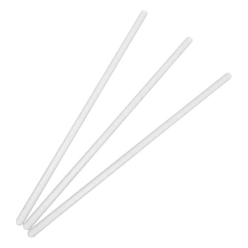 Gadpiparty 3 Piezas Varilla Agitadora de Vidrio Sólida de 20cm Extremos Redondeados y Lisos para Laboratorio, Evita Calentamiento Irregular y Mezcla