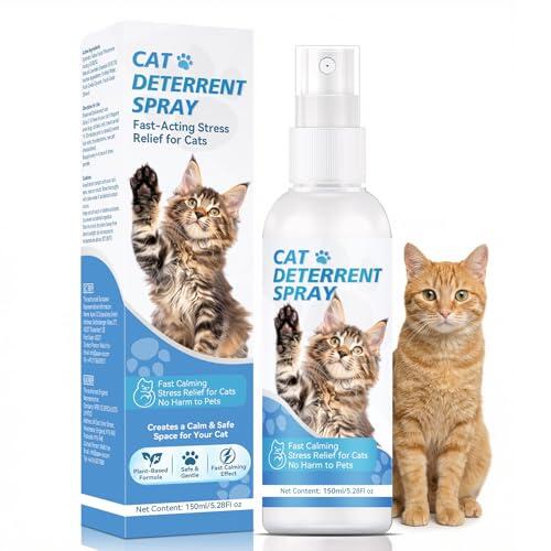 Spray Repelente para Gatos, Repelente para Gatos y ahuyentador de Gatos Natural, Eficaz ahuyentador de Gatos para Interiores y Exteriores, Spray Que ahuyenta a Gatos y Protege Muebles, jardín y sofá