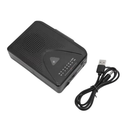 UDSKNV[KSL Reproductor de Casetes, Reproductor de Casetes Estéreo Retro con Dos Métodos de Carga, Reproductor de Cintas Portátil, Altavoz para Interiores y Exteriores.
