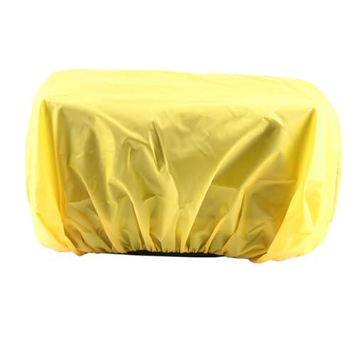 Kivivaka Cubierta de lluvia plegable para bolsa trasera de bicicleta, impermeable, protector naranja para cesta de ciclismo y estante, protector de equipaje compacto 38 x 19 x 22 cm
