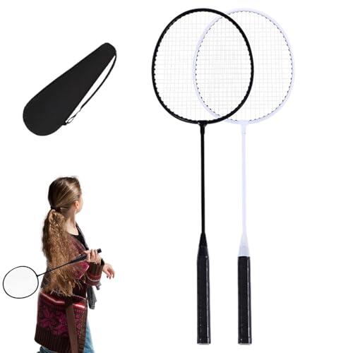Genérico El Juego De Raquetas De Bádminton - Set Raqueta Ligera | Pack con Transporte y Set Juego en Jardín, Playa y Diversión Familiar al Aire Libre