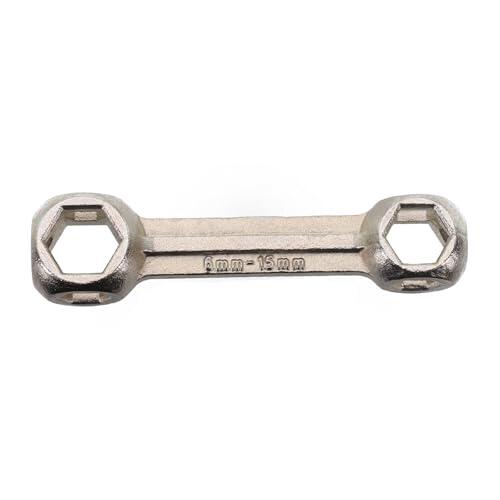 Hoppipola Juego de llaves Allen multifunción para bicicleta, 6-15 mm, herramienta de reparación de bicicletas de acero inoxidable para mantenimiento y ajuste