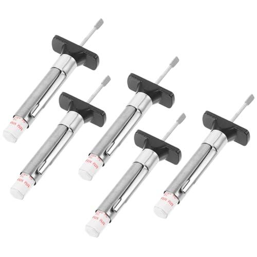 BESTOYARD 5 Piezas Medidor Compacto de Neumáticos de de Dibujo Profundidad de Plástico 0-25mm Inspección de Desgaste y Diseño Uso Confiable para en Vehículos Camiones