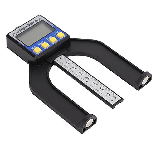 Eminchu Medidor de Profundidad Digital con Pantalla de Alta Definición e Imán Fuerte para Construcción e Ingeniería de 0 a 80 Mm