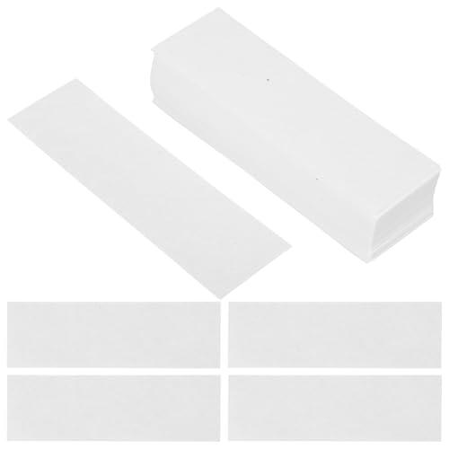 HEALLILY Tiras de Papel Absorbente de Color Claro 100 Hojas para Laboratorio Práctico Papel en Caja para Experimentos Químicos y Microscopía Biológica