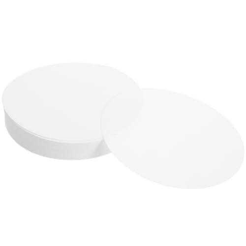 HEALLILY 100piezas Papel de Filtro Cuantitativo Rápido para Laboratorio Unidades Papel Filtrante Cualitativo Práctico para Experimentos Químicos y Enseñanza Escolar