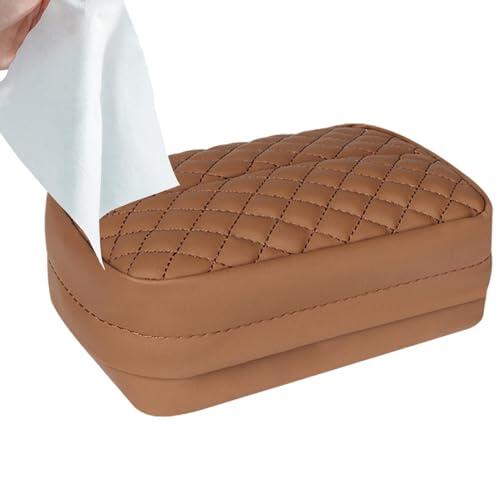 Portapañuelos De Papel Para Coche De Piel PU