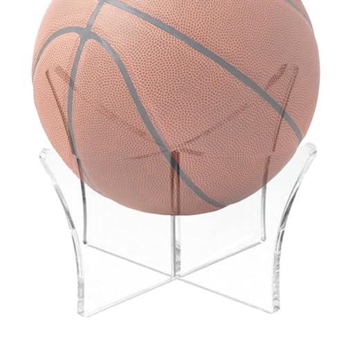 Soporte acrílico para pelota de tenis,Soporte acrílico para pelota de fútbol | Estante de almacenamiento transparente para pelotas de golf, de exhibición de voleibol, soportes de fútbol para ex