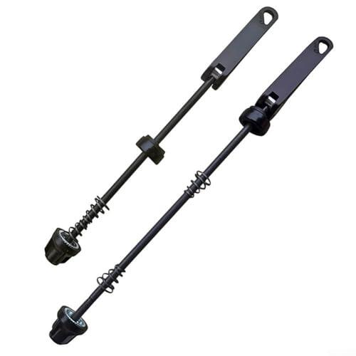 Yhenlovtt Brochetas de liberación rápida, aleación de aluminio y acero, delantero de 150 mm y trasero de 193 mm, para juego de ejes de rueda de bicicleta de carretera (eje delantero + eje trasero)