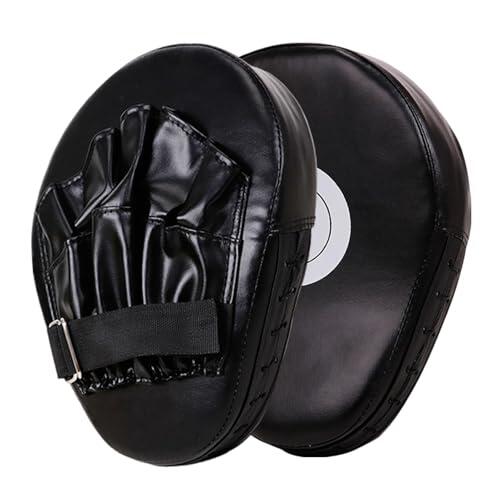 1 Par De Manoplas De Boxeo - Almohadillas Curvadas De PU Engrosadas Objetivo De Boxeo con Correas De Muñeca Ajustables - Ideal para Thai, Kickboxing, Entrenamiento De Karate