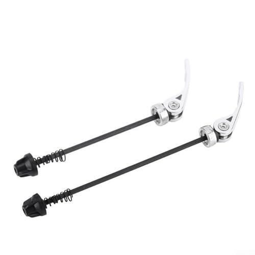 Besttoolifes Brochetas de liberación rápida, juego de eje de bicicleta de aleación de aluminio con 100 mm delantero y 135 mm trasero, instalación sin herramientas para bicicletas de montaña y