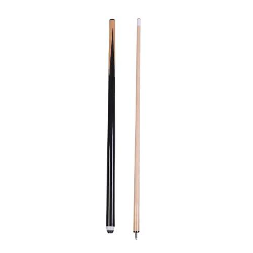ASHATA Juego de Tacos de Billar de Madera Blanca para Principiantes con Junta de Acero Inoxidable de 145 Cm para el Hogar y el Bar (Pértiga Dividida para Adultos de 1,45 m)