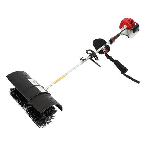 Barredora de césped manual 8.500 rpm es ideal para barrer hojas, tierra, barro y diferentes tipos de suciedad y es ideal para superficies de césped artificial, carreteras, granjas