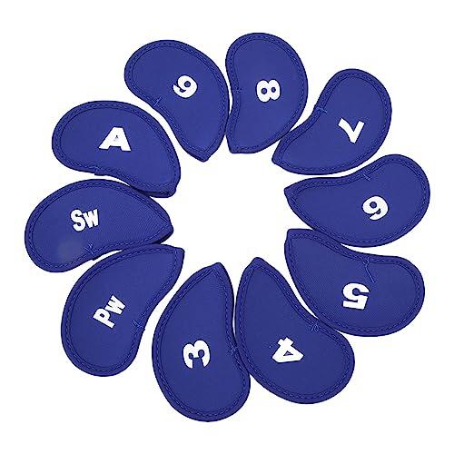 Funien Fundas para Palos de Golf [Marca] Funda Protectora para Palos de Golf, 10 Unidades, Funda Protectora Neopreno, Numerada 3 4 5 6 7 8 9 PW Sw A Zaf
