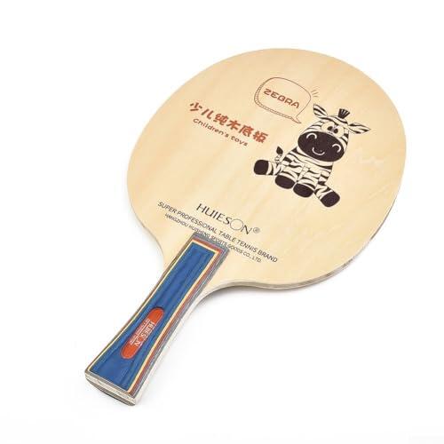 Raqueta de tenis de mesa de madera pura de cinco capas con la manija larga para el entrenamiento de la paleta del ping pong y el estilo rápido del juego del ataque