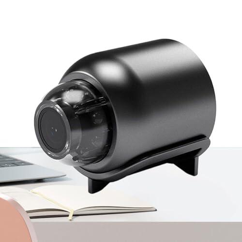 de cámara de seguridad, dispositivo inalámbrico para exteriores, detección de movimiento IA, tamaño de 12 x 8 x 7 cm, organizador Full HD, accesorio electrónico compacto, rutina diaria, para