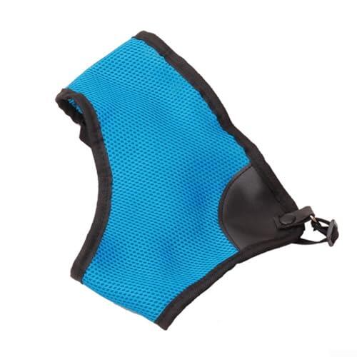Correa protectora para el pecho con cinta de soporte de hombro compuesta, banda elástica con hebilla de liberación rápida diseñada para protección de fitness y entrenamiento (azul)