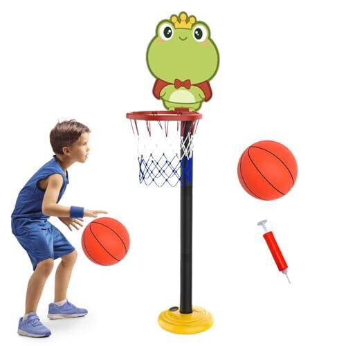 Bsbkoj - Soporte de baloncesto portátil, soporte de baloncesto portátil, para juego de interior y exterior, aro