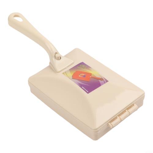 Cepillo manual de mano para limpiar migas de sofá, cama, recolector de desechos de piso no eléctrico y cepillo de barrido de pelo de mascotas, herramienta rápida para quitar pelusas de muebles (beige)