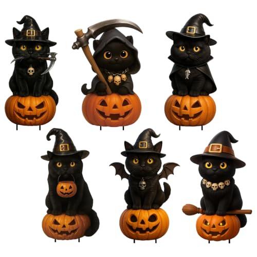 Transforma tu jardín este Halloween con la elegancia misteriosa de los gatos negros