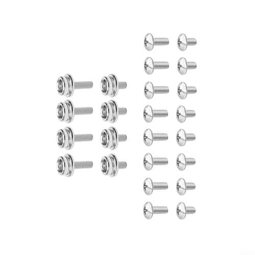 12 tornillos de repuesto de acero inoxidable para casco de fútbol americano para mantenimiento de cascos de béisbol y sóftbol y servicio de equipo de seguridad