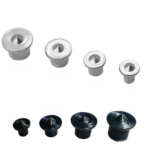 EaseSunny Centros de pasador de acero inoxidable, juego de 8 guías de taladro para carpintería para una alineación precisa de agujeros en tamaños de 6/8/10/12 mm