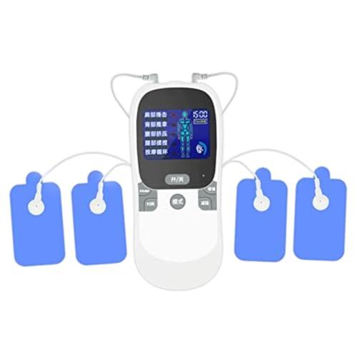 Simulador de dolor menstrual portátil para hombres, dispositivo simulador de dolor de parto digital con salida dual y masajeador de relajación calmante muscular ajustable