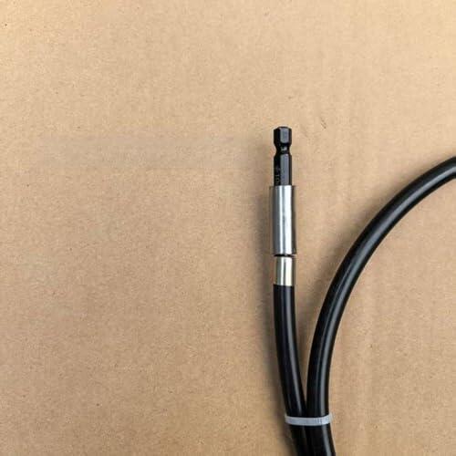 Lecreatekit Serpiente limpiadora de desagües, 50-75 mm, removedor de obstrucciones de tuberías con broca hexagonal, para fregadero de cocina, baño y desagües de suelo