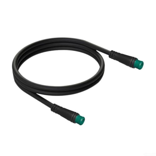 Caswynlife Ebike - Cable de extensión de pantalla de 5 pines para motor Bafang, arnés de cables de goma para actualización de pantalla LCD de bicicleta eléctrica, negro, 860 mm de longitud (hembra)