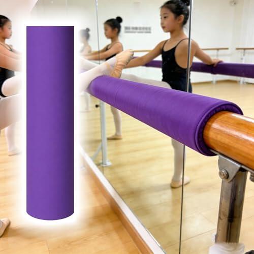 Almohadilla Protectora Morada para Barra de Baile y Aros de Baloncesto - Alfombrilla para Poste de 2 a 15 Pulgadas de diámetro, cojín de Seguridad portátil para Baile en Barra, Gimnasia y us