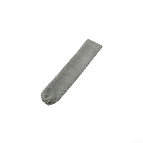 Plumero telescópico con cabezal flexible, largo extensible en H, plumero de techo, para alto alcance, cepillo de limpieza de microfibra lavable y removedor de pelusas, para el hogar (B)