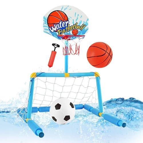 Diversión Acuática Garantizada: Análisis de la Canasta de Baloncesto Flotante 2 en 1