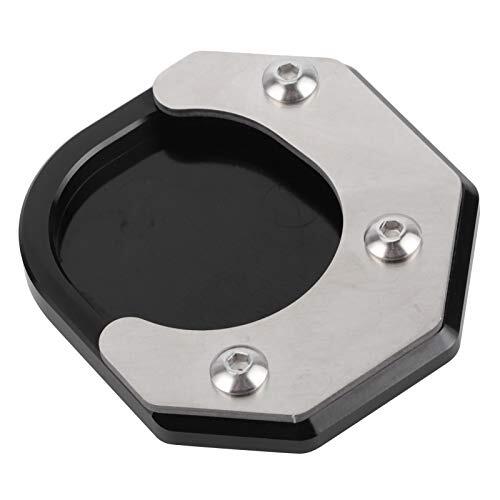 Keenso Almohadilla de Soporte Lateral para Motocicleta, Extensión Ampliadora para TRICKER 2004-2018 con Pie de Soporte de Aleación de Aluminio CNC
