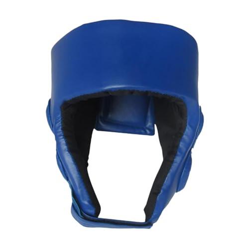 MUXZSIZ Casco de Taekwondo Equilibrado, Ajustable, Ligero, Transpirable, Cobertura Total, Adecuado para Sesiones de Combate, MMA, Cobertura Total, Karate, Azul, Adultos