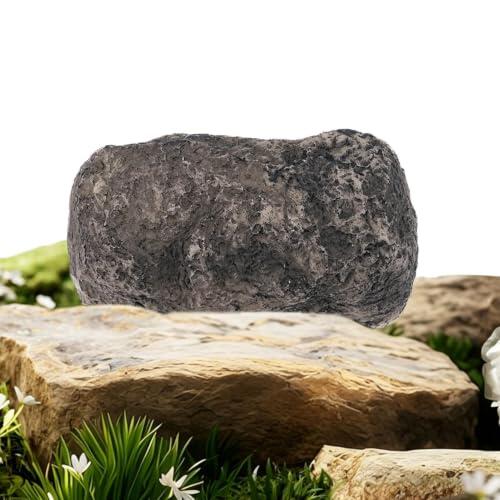 Escondites De Llaves Exteriores - Resina 9x5x4,2cm | Organizadora Realista Con Forma De Roca | Organizador De Llaves De Repuesto: Para Exteriores, Jardín, Casa, Patio Trasero, Paisajismo Campestr