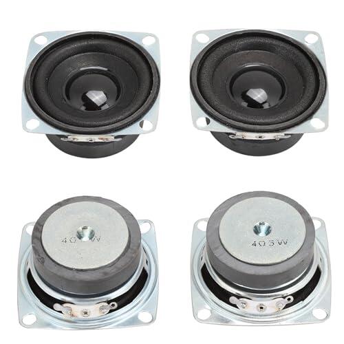 Yunseity 2 Altavoces Bluetooth de Rango Completo de 2 Pulgadas, Unidad de Repuesto de Multimedia de Alta Sensibilidad de 3 W y 4 Ω con Diámetro de 53 Mm para un Sonido Claro y Graves Potentes