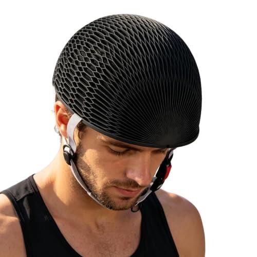 Casco De Bicicleta Para Adultos - Gorro De Papel Plegable - Cascos Para Adultos Con Correa Ajustable Para La Barbilla | Para Bicicleta Ciclismo De Carretera Playa Al Aire Libre Senderismo Desplazamien