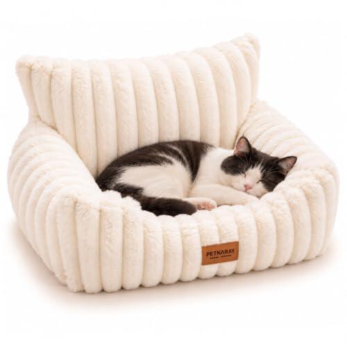 El refugio definitivo para tu felino: análisis del sofá PETKARAY crema