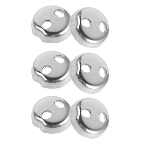 Cabilock Juego de 6 Piezas de Bases Redondas para Toalleros en Acero Inoxidable Distribución Equilibrada de Fuerza y Fácil Instalación para Uso Doméstico