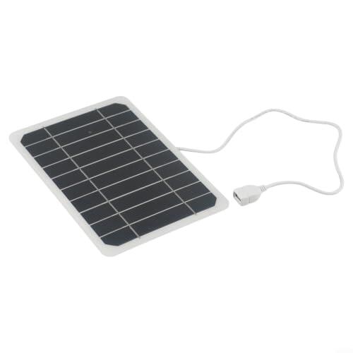 Panel solar de 10 W 5 V con salida USB, módulo solar monocristalino portátil para viajes al aire libre, camping e iluminación de jardín, cargador eficiente para teléfonos móviles y tabletas