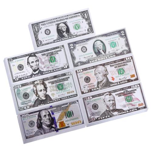 ZhuXIXILiang 210pcs Prop Money Billetes Dolar Falsos Copy Money Dinero de Juguete Ddólares para Juegos y Decoración Festiva