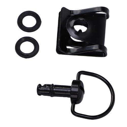 Stylebest Kit de Sujetadores de Carenado de, Pernos de Anillo en D de Liberación Rápida Duraderos para Motocicletas Enduro, Metal de 17 Mm, Negro, 4 Piezas