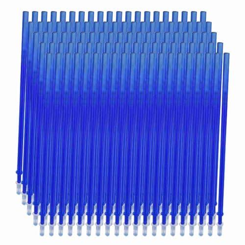 LiebeWH Recambios de Bolígrafo Borrables Recargas de Tinta de Gel de Aguja Completa de 0,5 Mm Azul Negro Punta de Carburo de 13 Cm Reescritura de Escritura Suave para Uso en Exámenes de Estudio de