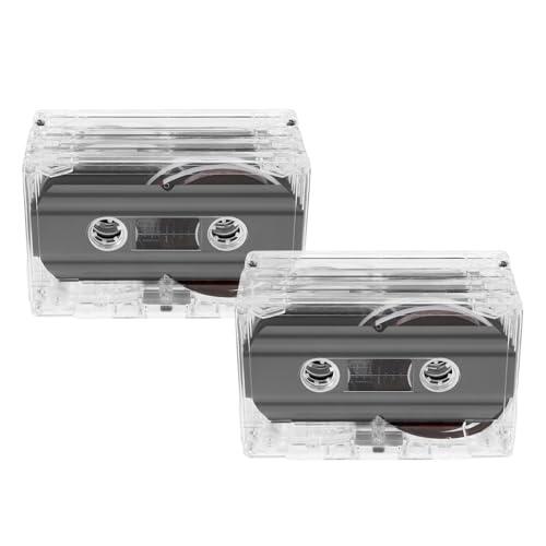 VILLCASE Casetes de Audio Vírgenes de 60 Minutos Plástico Resistente, Grabables y Versátiles para Educación y Ambiente Retro Nostálgico