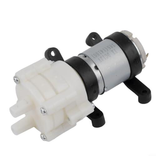 NiuLumea Bomba de aire de diafragma circular R385 para pecera, 90 x 40 x 35 mm, circulación de oxígeno para acuario DC6-12 V estable de bajo ruido