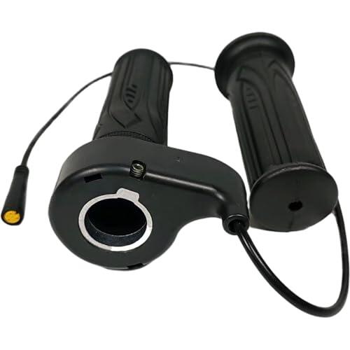 Ameble 1 par de Acelerador de Completo, Ligero y portátil para Bicicleta eléctrica, Conector de Extremo Hembra Impermeable de 3 Pines para Scooter eléctrico Plegable, Accesorios para Bicicleta elé