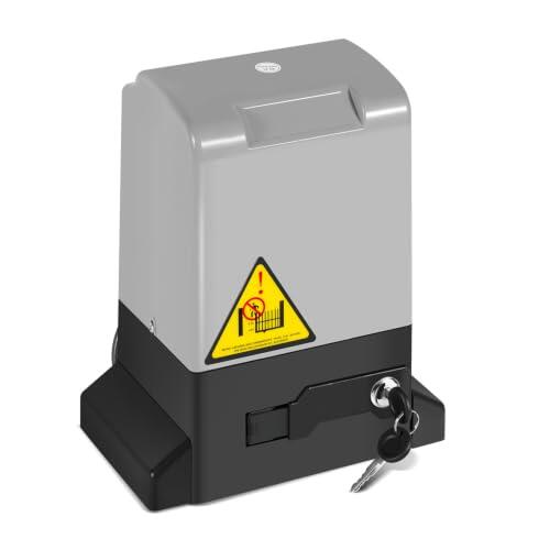 Fogmiea Set de accionamiento para puerta corredera 550W, Smart WiFi, accionamiento para puerta de garaje y puerta de batiente 1200 kg, accionamiento de puerta eléctrico con 2 mandos a distancia y